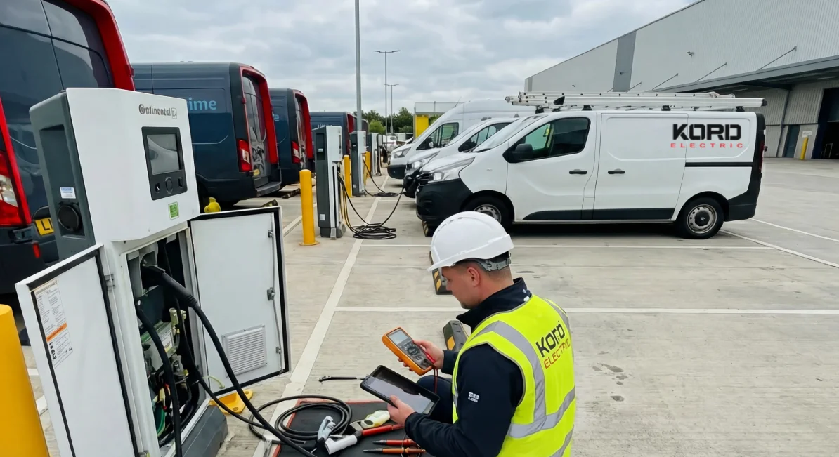 EV charging station preventive maintenance