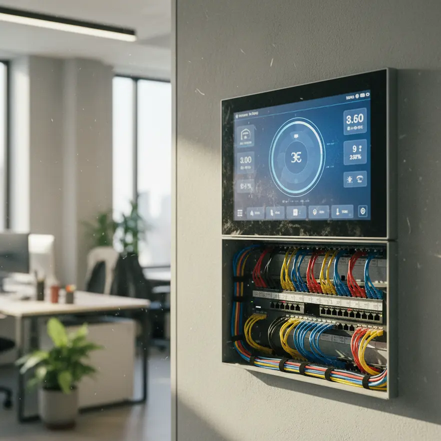 Smart building infrastructure integrated with electrical systems