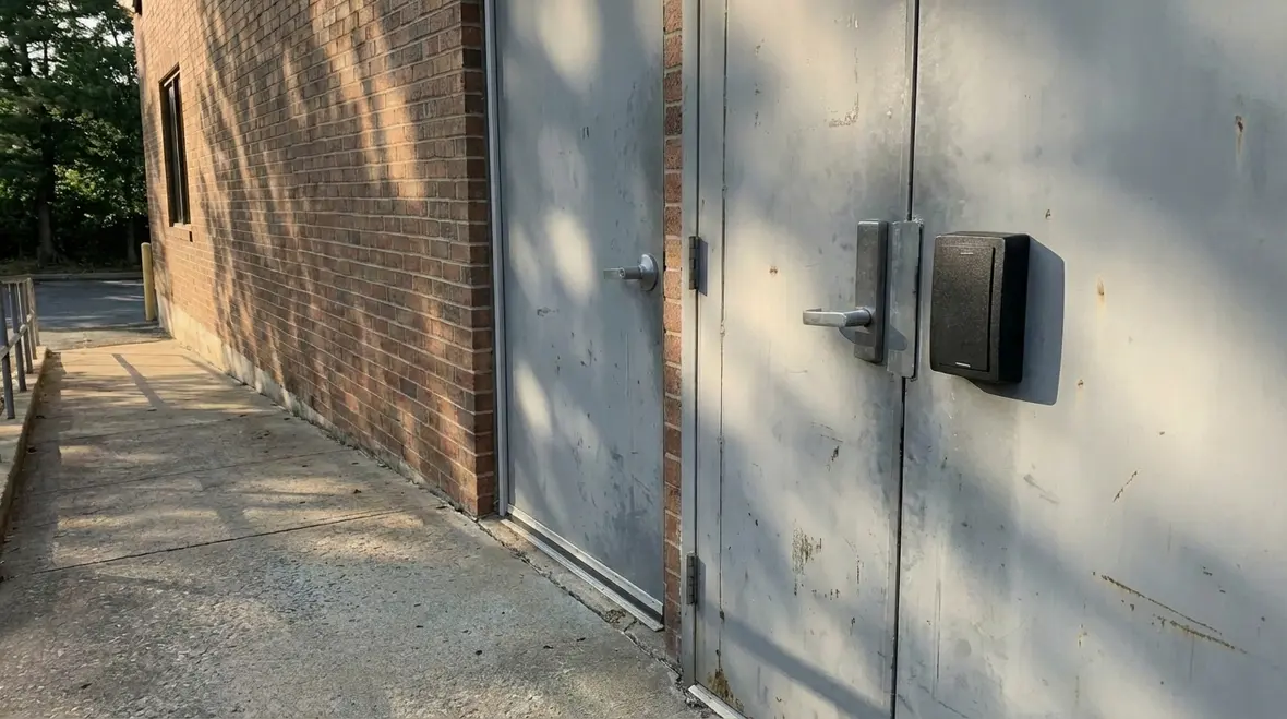 Smart security and access control integrated with lighting in a commercial building