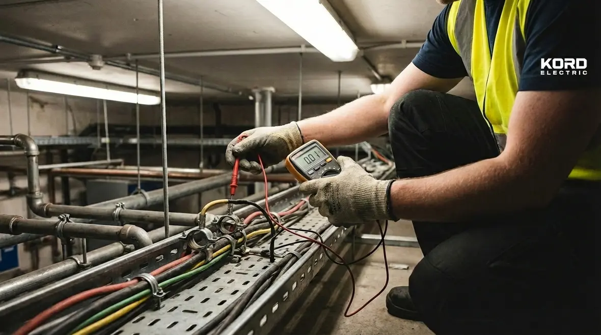 Commercial electrical grounding and bonding system inspection