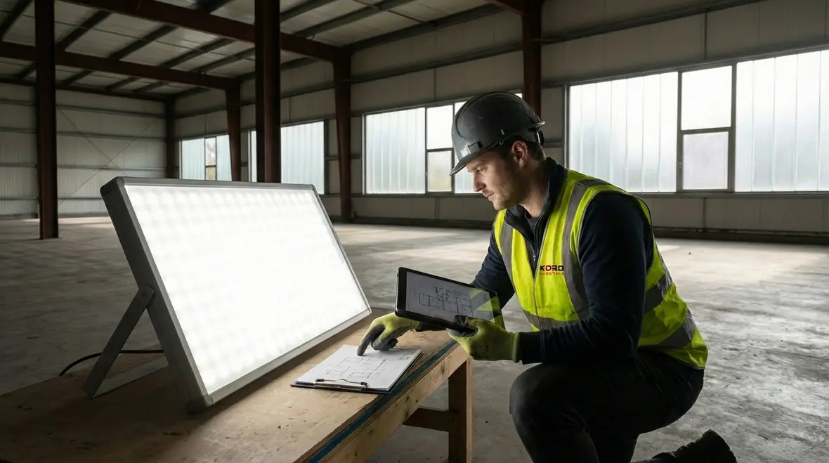 Commercial lighting installation engineering and code compliance