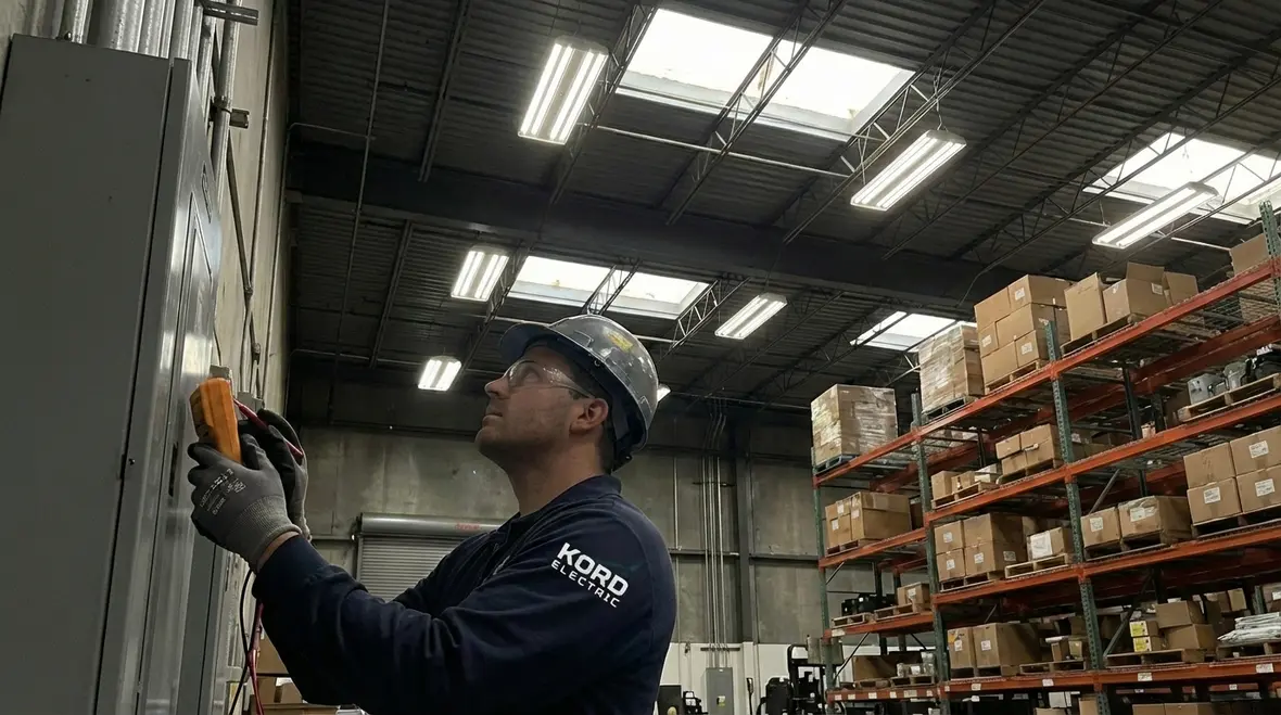 Voltage monitoring equipment in a Los Angeles County industrial facility
