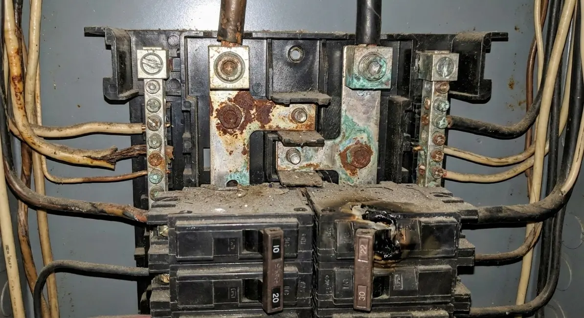 Upgraded electrical panel serving a modern commercial facility