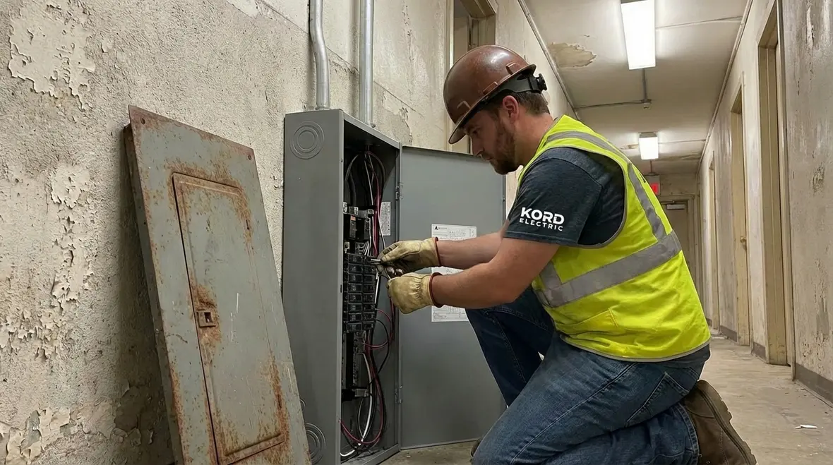 Upgrading outdated commercial electrical panels in Burbank