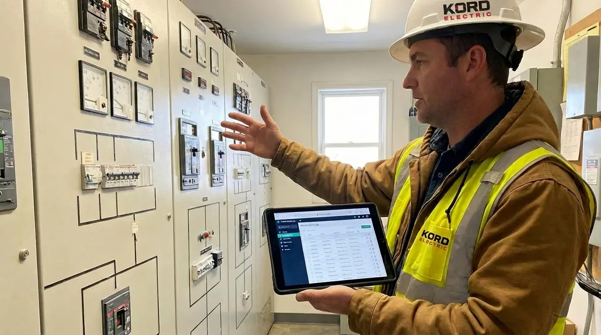 Emergency generator and switchgear in a commercial facility