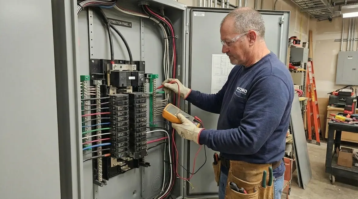 Preventive electrical maintenance in a West Hollywood commercial building