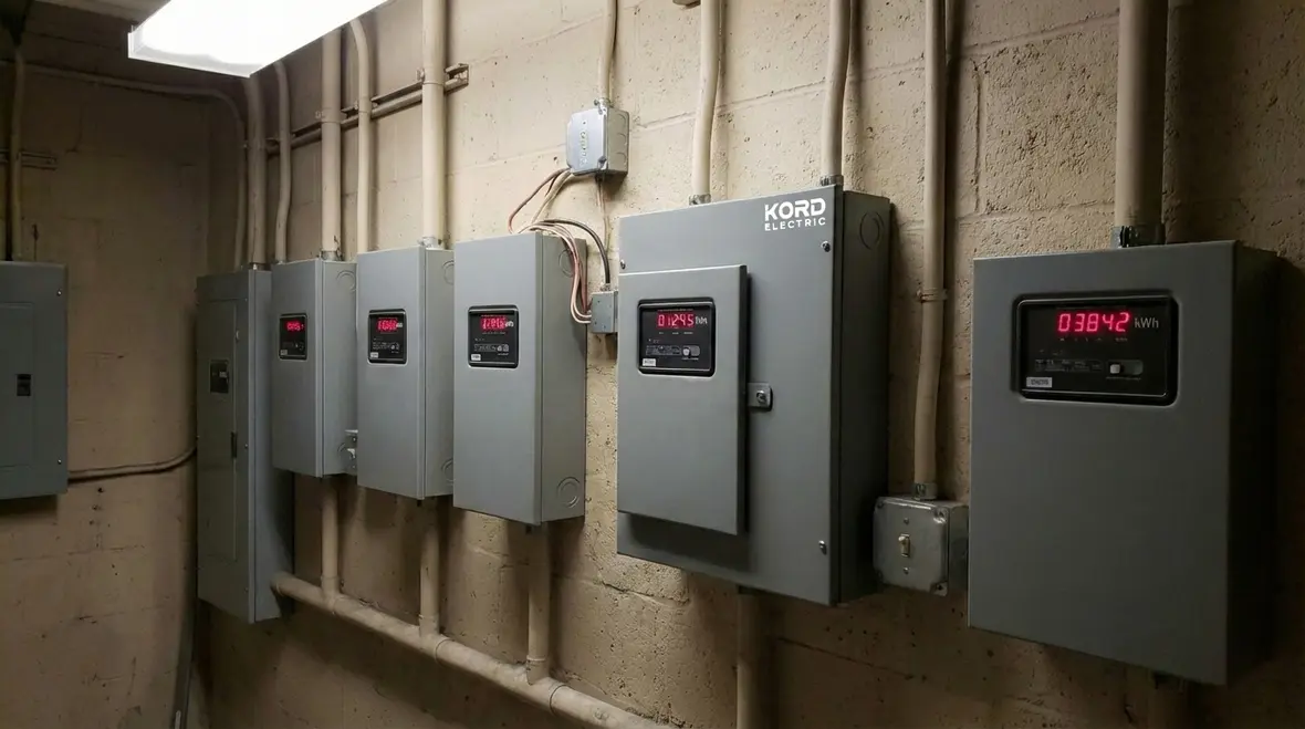 Los Angeles County commercial electrical room upgraded to current electrical code