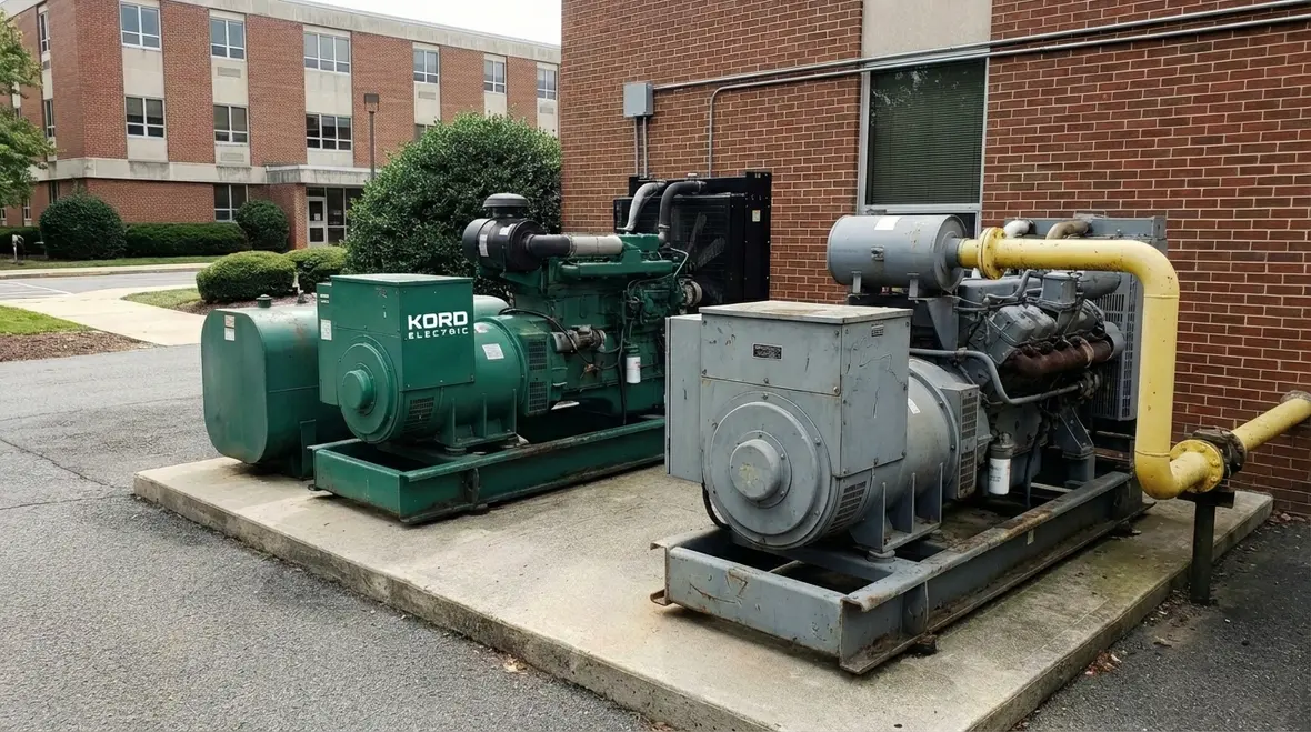 Commercial backup generator selection for industrial and office buildings