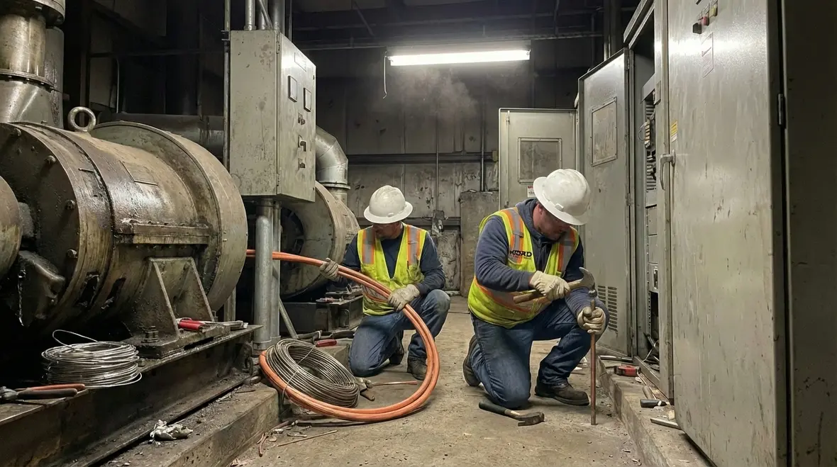 Energy efficient commercial electrical system after rewiring upgrade