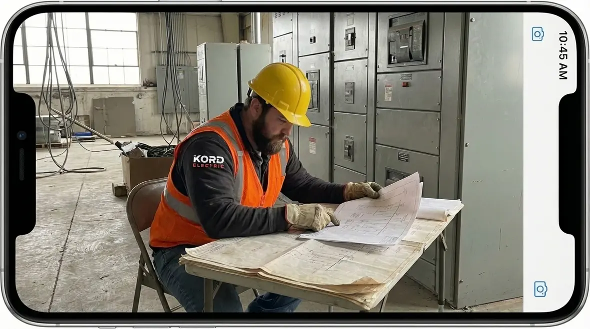 Modern power distribution upgrades in a commercial remodel