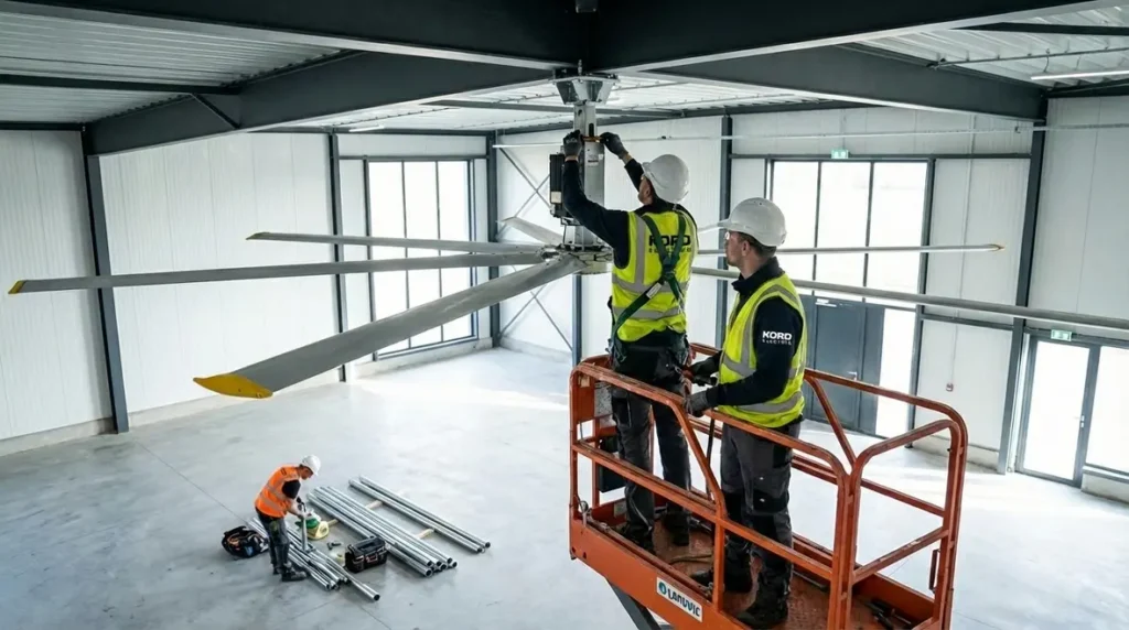 Commercial Ceiling Fan Install for Home Comfort