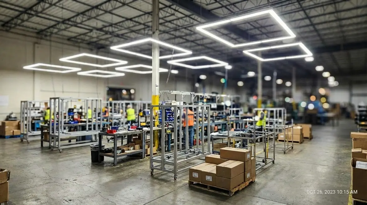 Smart lighting controls panel for commercial industrial lighting