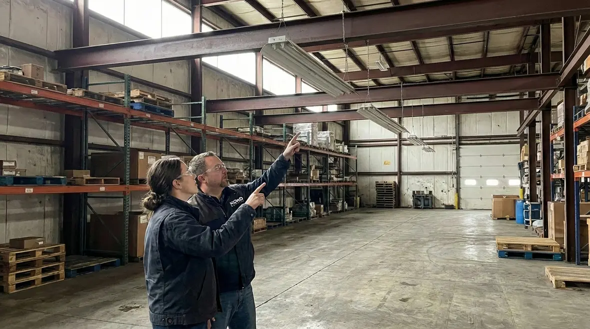 LED retrofit upgrade in large commercial facility