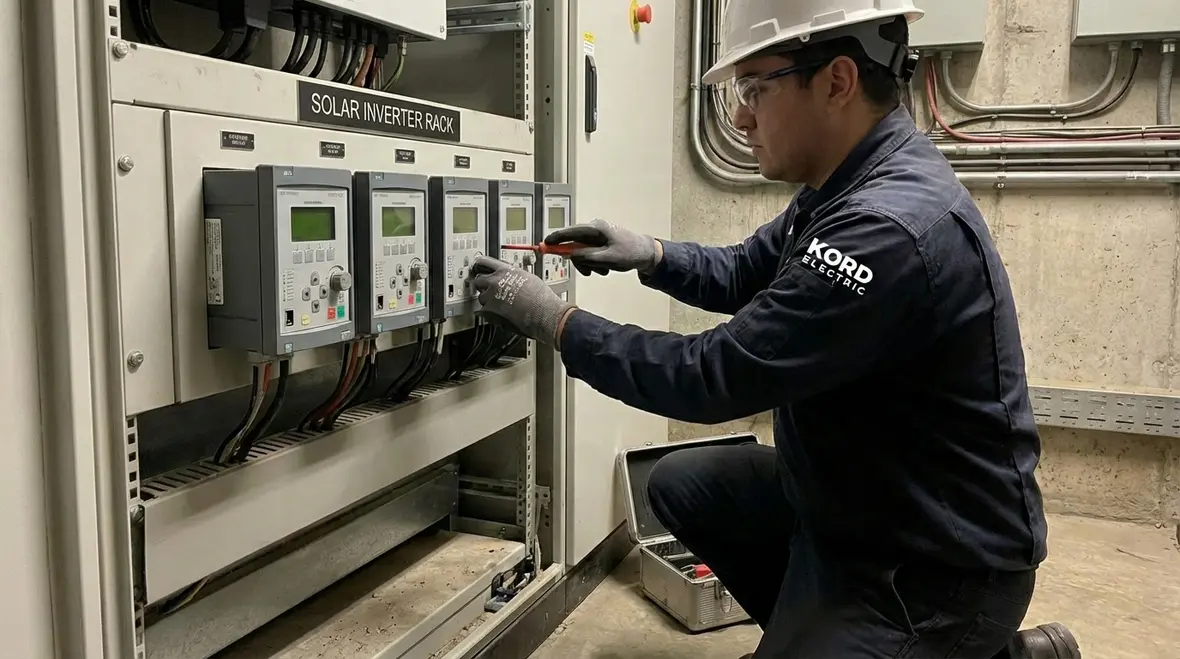 Commercial solar inverter and monitoring equipment