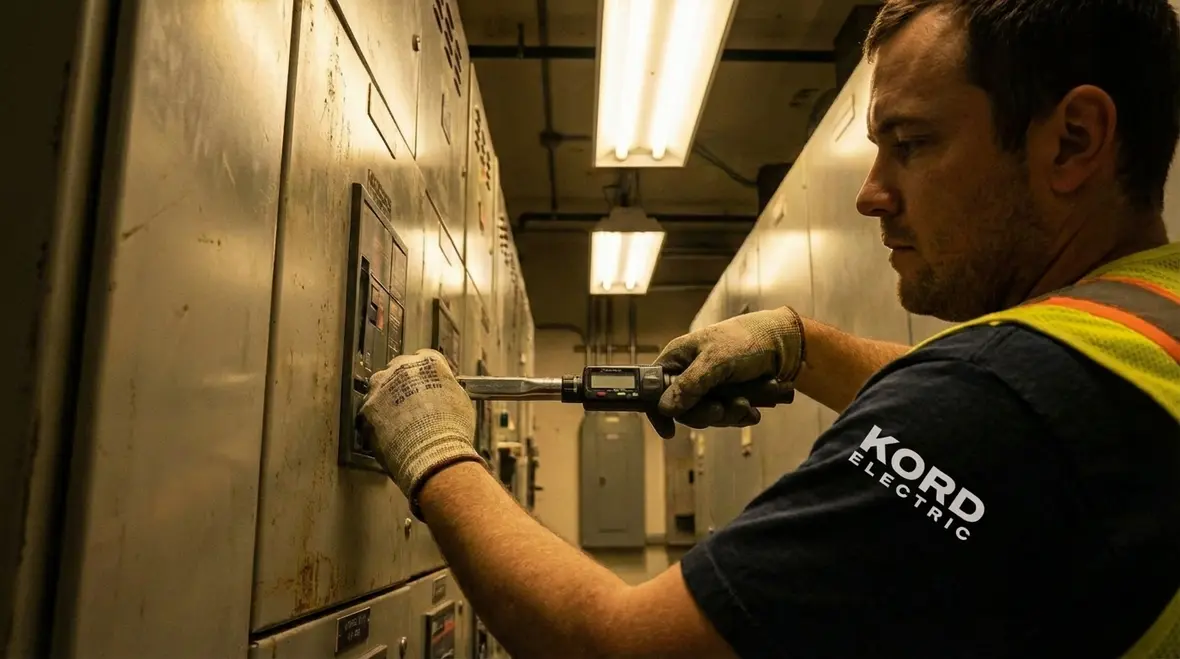 Preventive maintenance on commercial electrical switchgear
