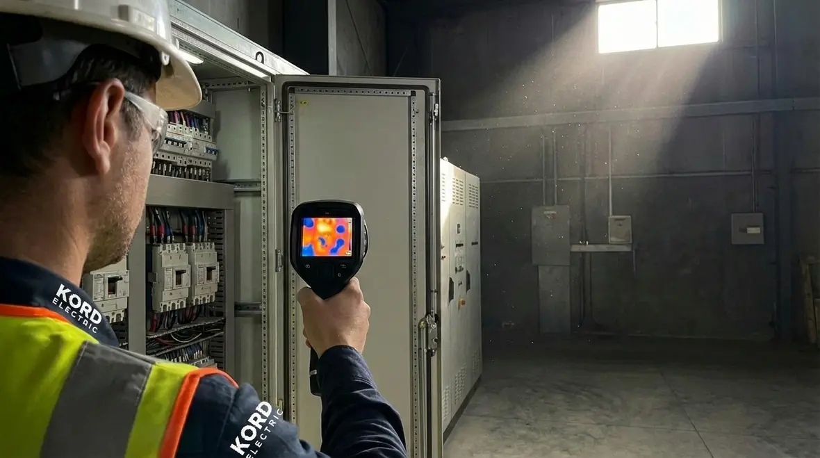 Infrared thermal scan for electrical fire prevention