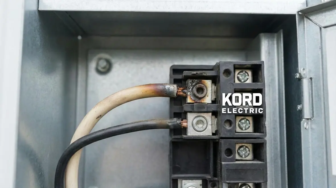 Commercial electrician performing preventive maintenance in Los Angeles County