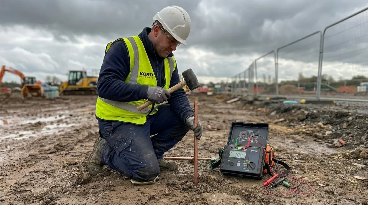 Grounding and weather-protected electrical equipment for outdoor events