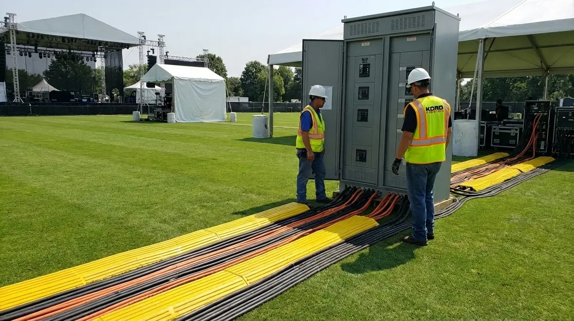 event power, temporary wiring