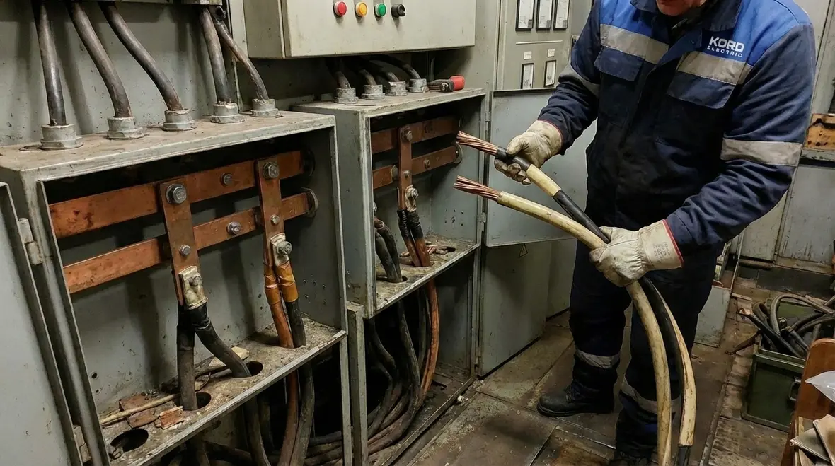 High demand industrial environment with complex electrical wiring