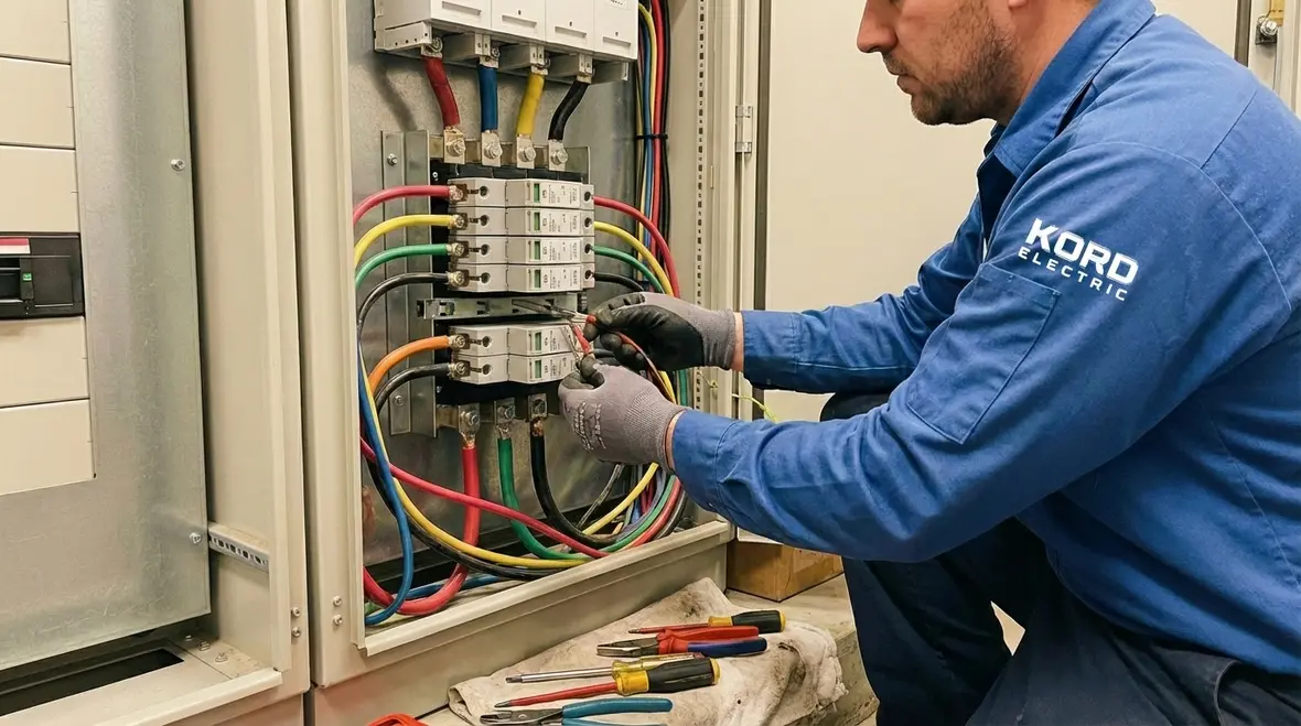 Layered surge protection and diagnostics equipment in an electrical room
