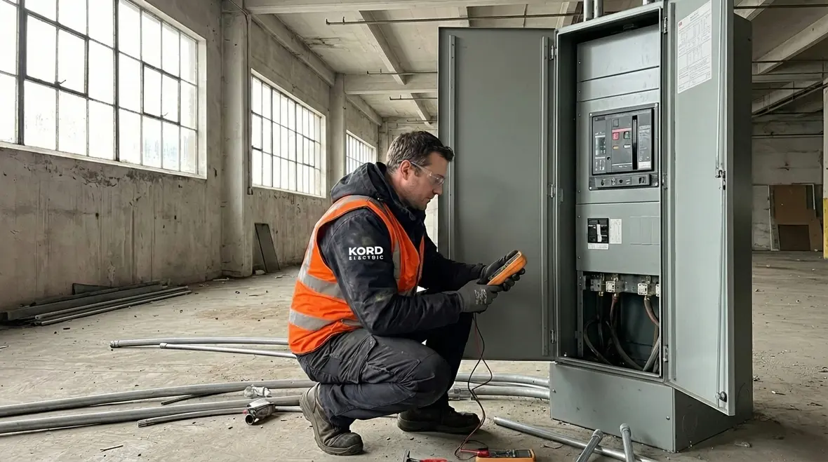 Electrical inspection in a large Los Angeles commercial facility