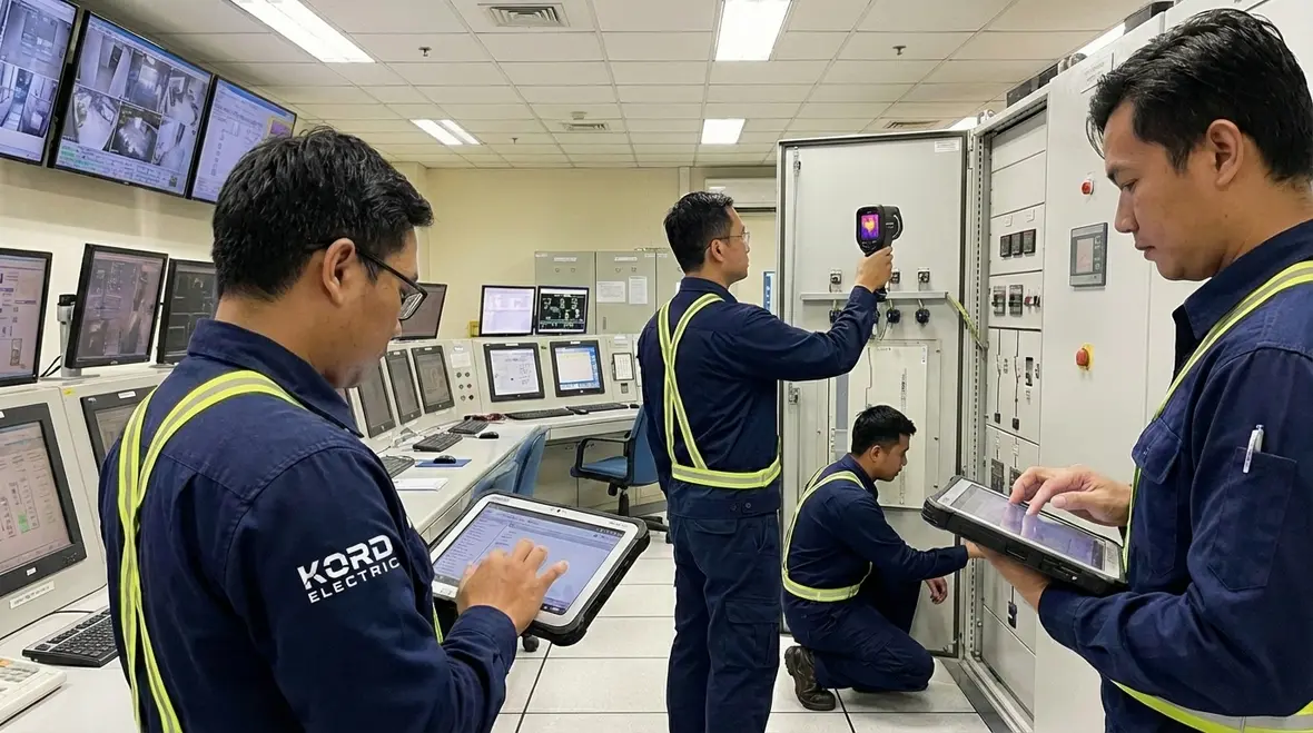 Commercial electrical inspection reporting and cost breakdown