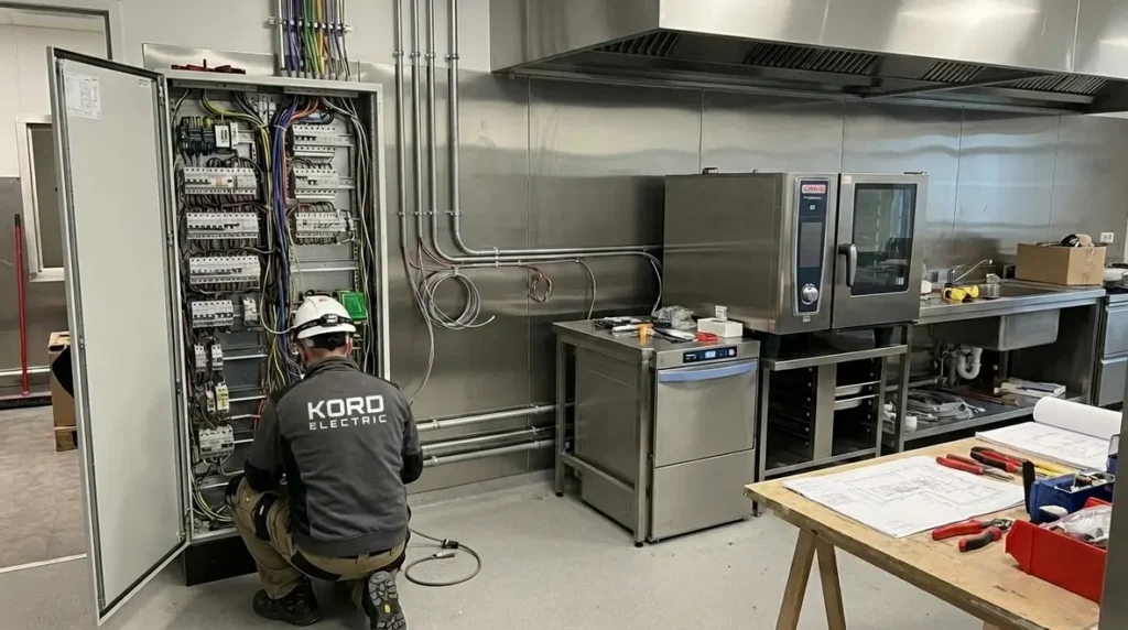 Commercial Kitchen Electrical Upgrades and Wiring