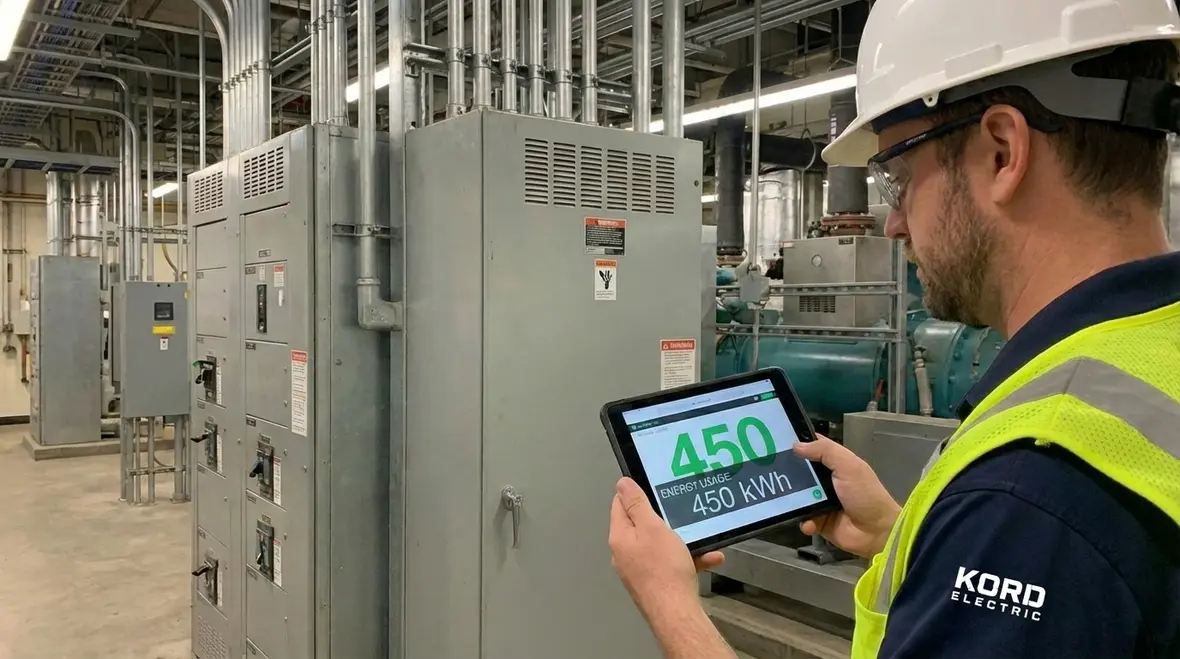 Energy monitoring dashboard for an industrial facility