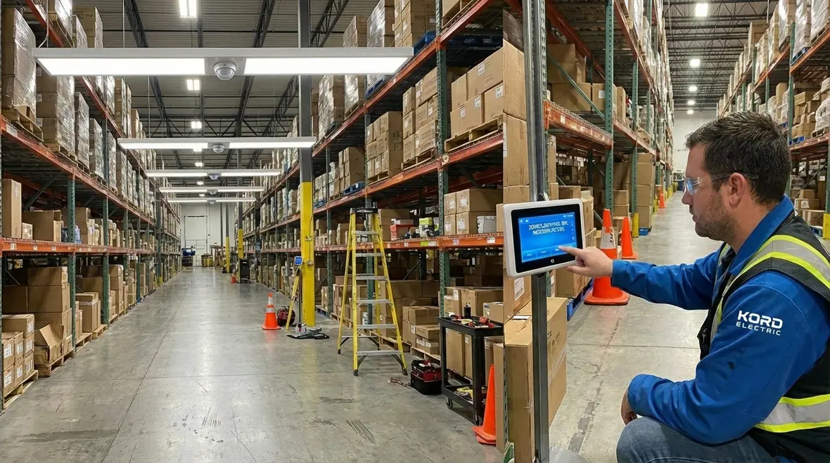 Energy efficient industrial LED lighting reducing operating costs
