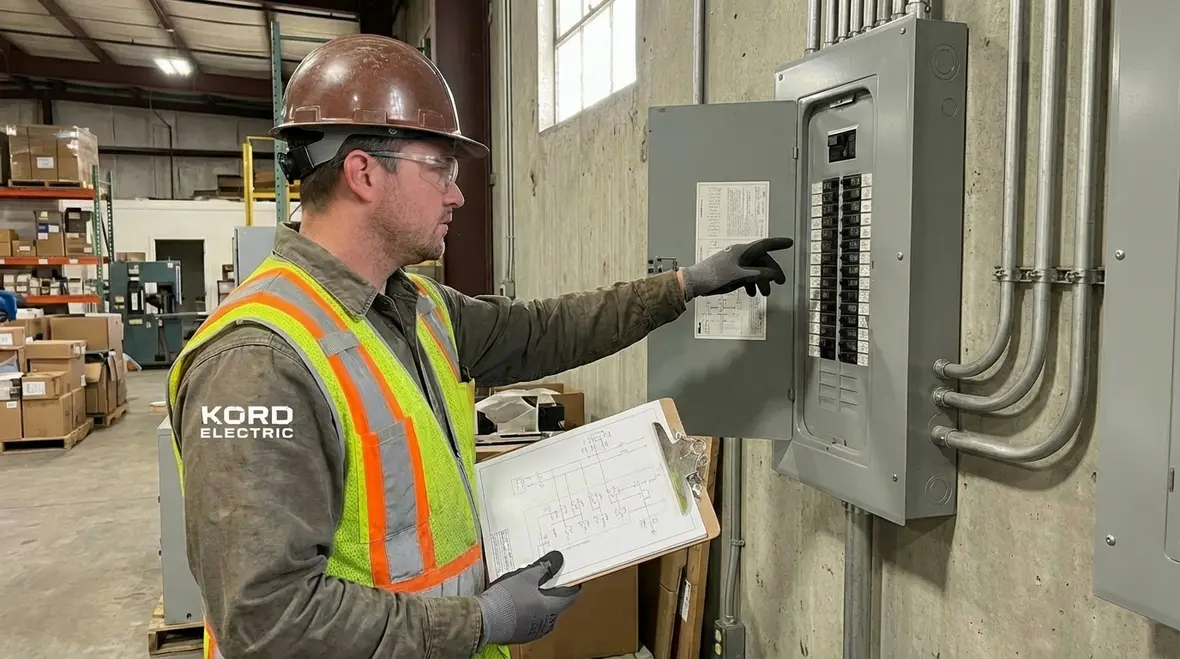 Commercial facility integrating electrical and fire protection systems