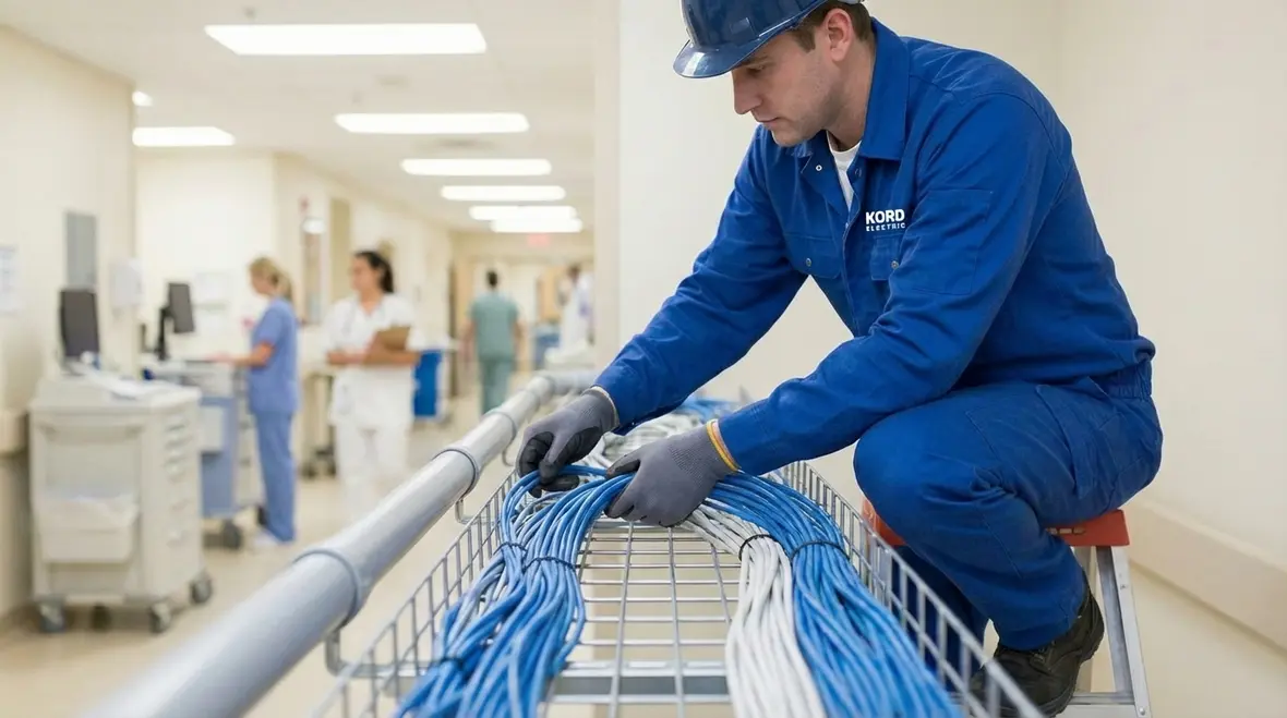 Upgraded electrical infrastructure in a large medical building