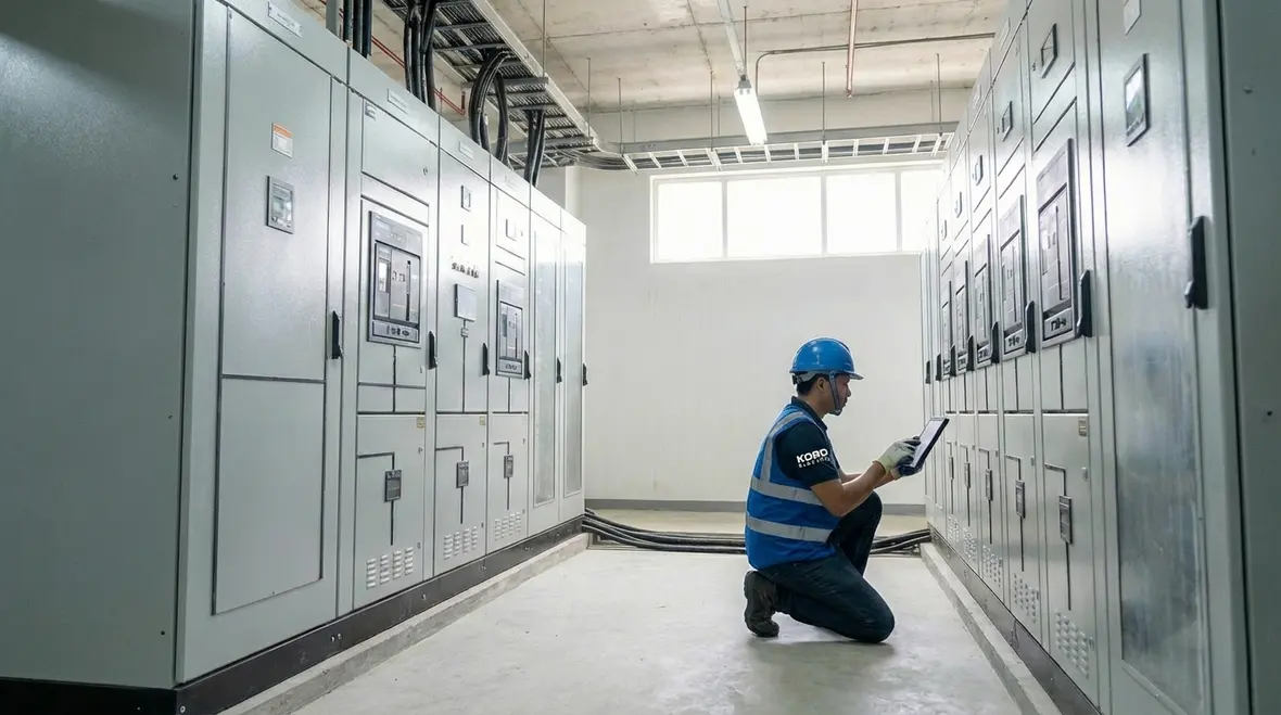 Compliance-focused electrical panels in a healthcare facility
