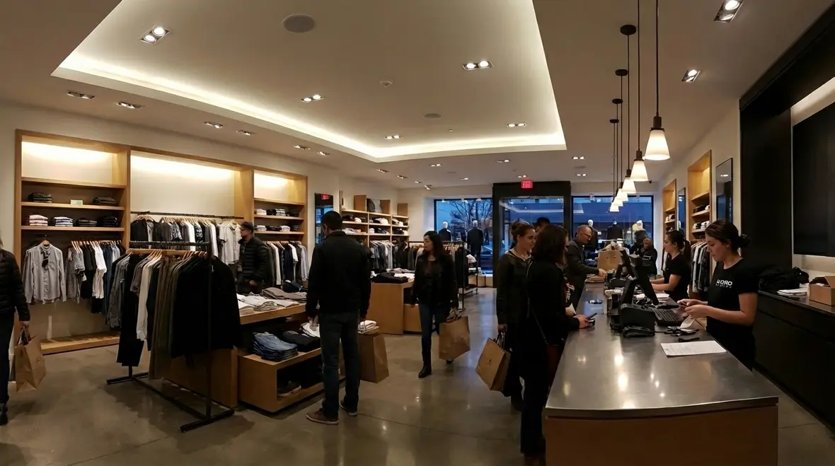 Retail and commercial lighting wiring setup in a large facility