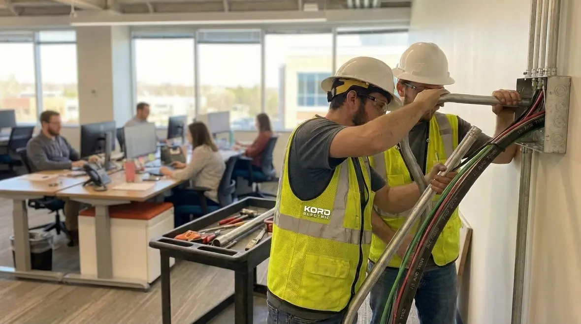 Inspecting hidden electrical hazards in commercial walls and ceilings