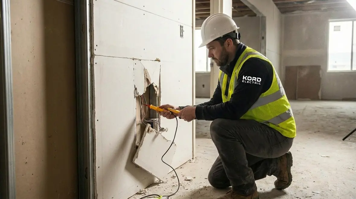 Commercial electrical inspection before renovation