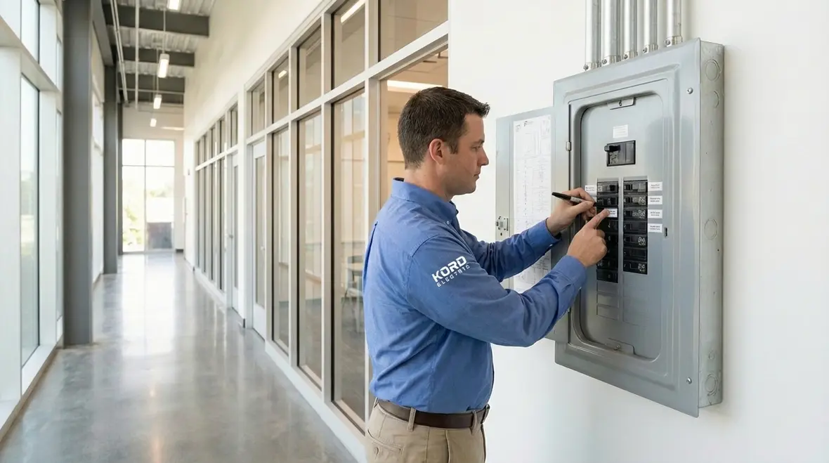Modern classroom powered by upgraded school wiring and electrical distribution