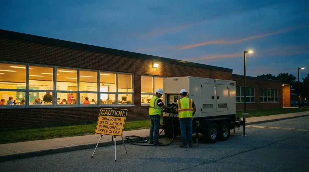 Electricians planning phased campus electrical upgrades around school schedules