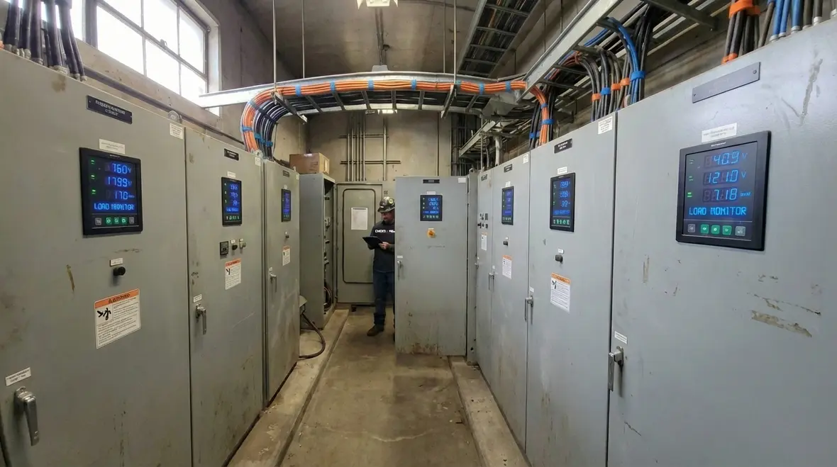Efficient LED lighting and smart controls in a commercial warehouse
