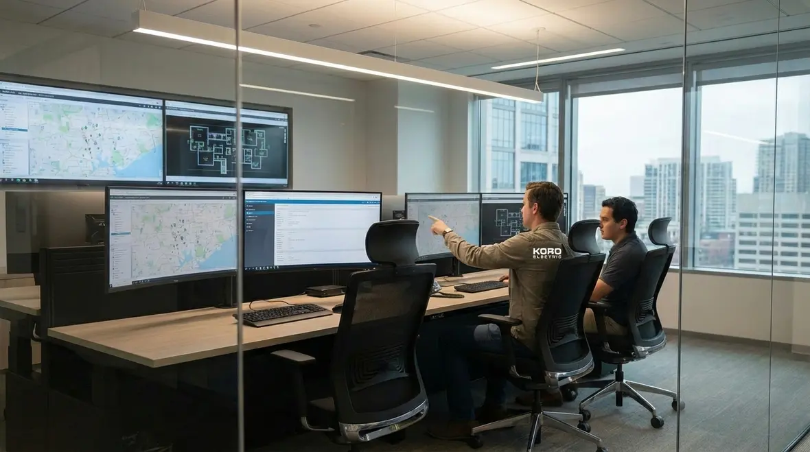 Smart automation control center in a commercial facility