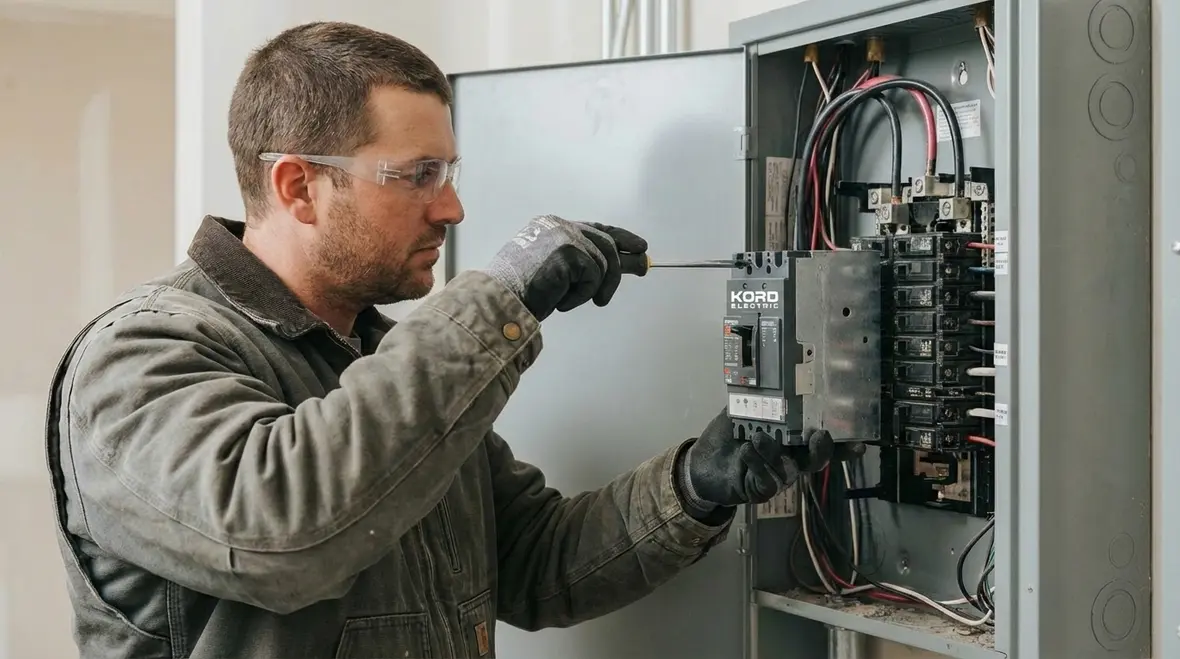 Upgraded commercial electrical room supporting a major facility modernization project