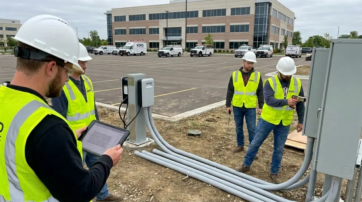 Commercial EV charging station installation requirements