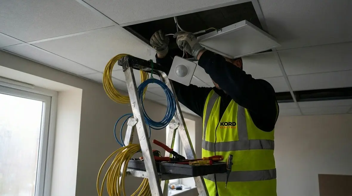 Breakdown of commercial LED retrofit costs including fixtures and controls