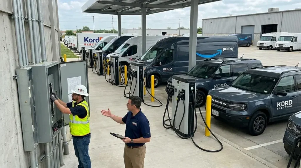 EV charging infrastructure for commercial fleets