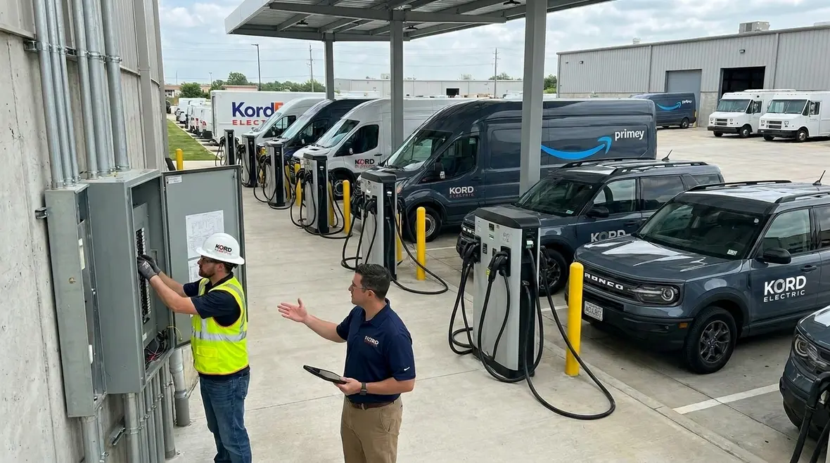 EV charging infrastructure for commercial fleets