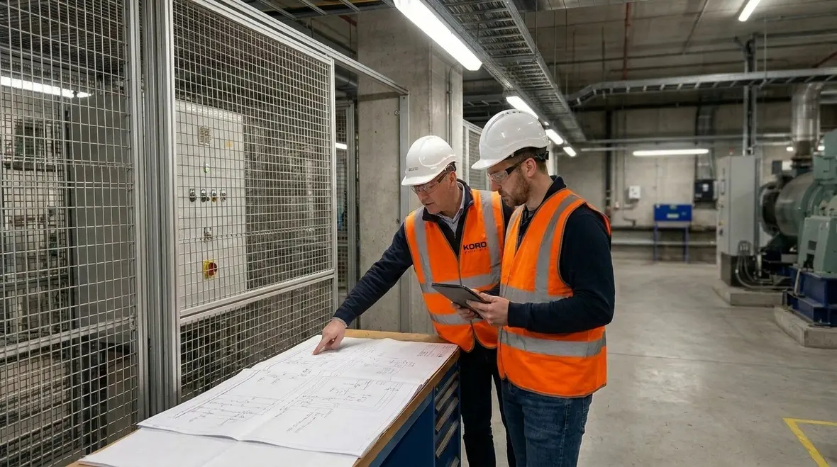 Industrial facility power distribution with surge protection and power quality monitoring