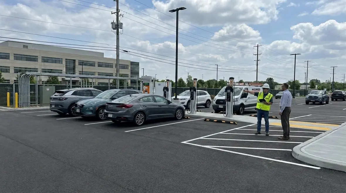 EV charging infrastructure planning for commercial lots