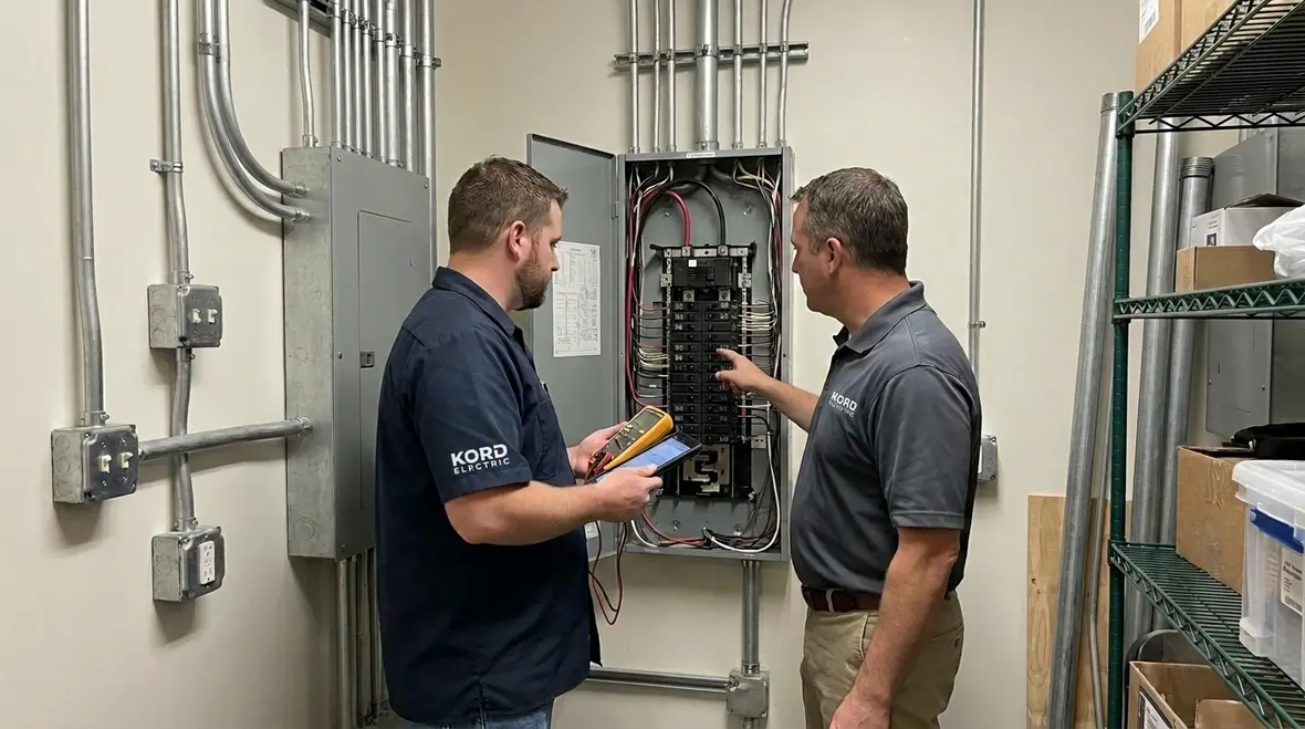 Electrical panel capacity assessment for small business