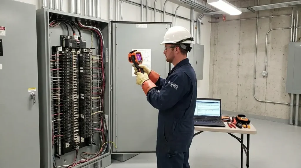 Electrical panel preventative maintenance for commercial buildings