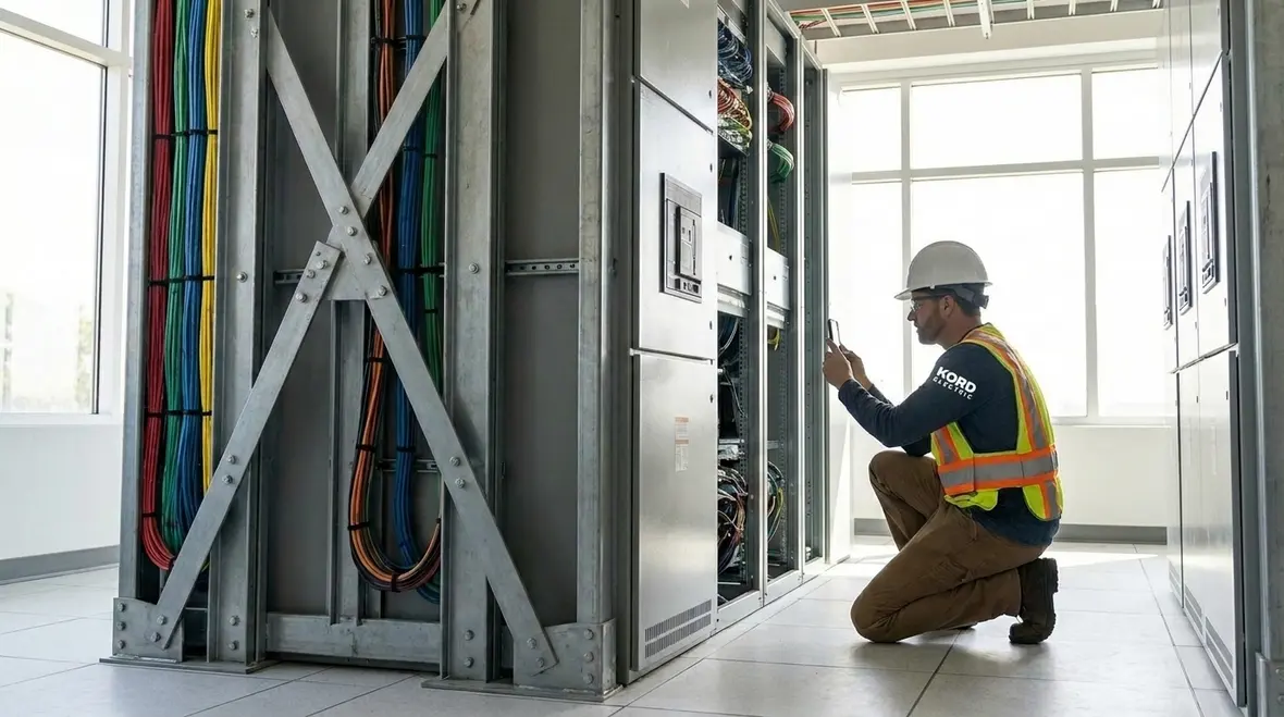 Data center electrical redundancy equipment in California facility